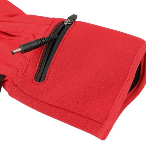 Gants chauffants fins rouges