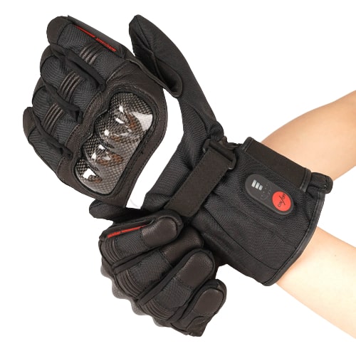 Gants chauffants moto renforcés