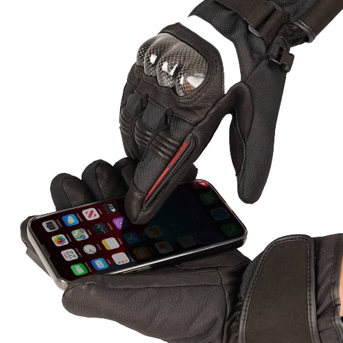 Gants chauffants moto renforcés