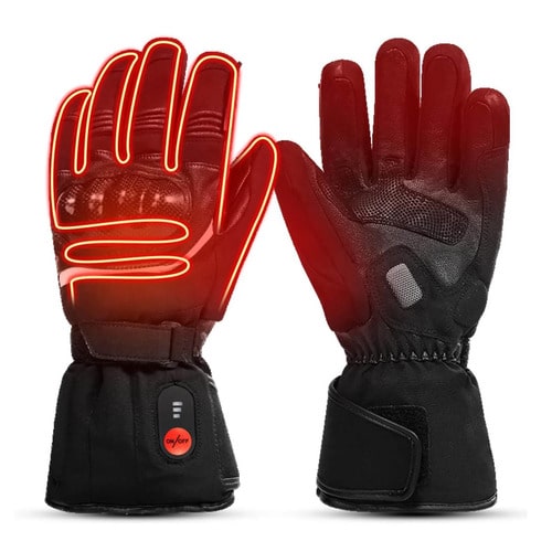 Gants chauffants moto renforcés