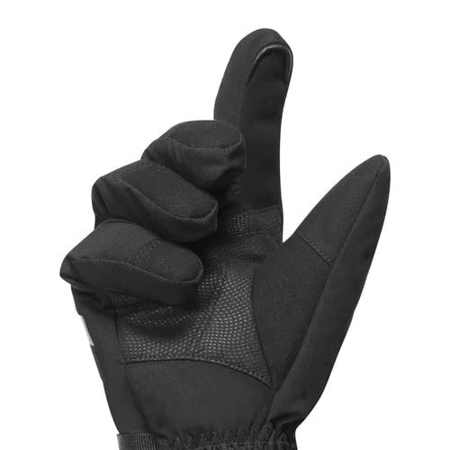 Gants chauffants ski rechargeables noirs