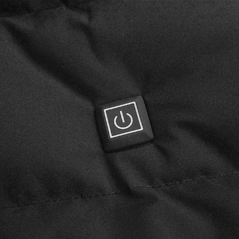 Gilet chauffant capuche noir