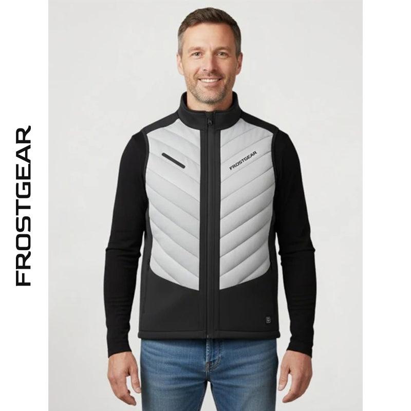 Gilet chauffant bicolore