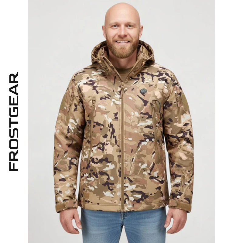 Veste chauffante camouflage