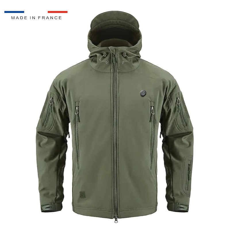 Veste chauffante isolante kaki