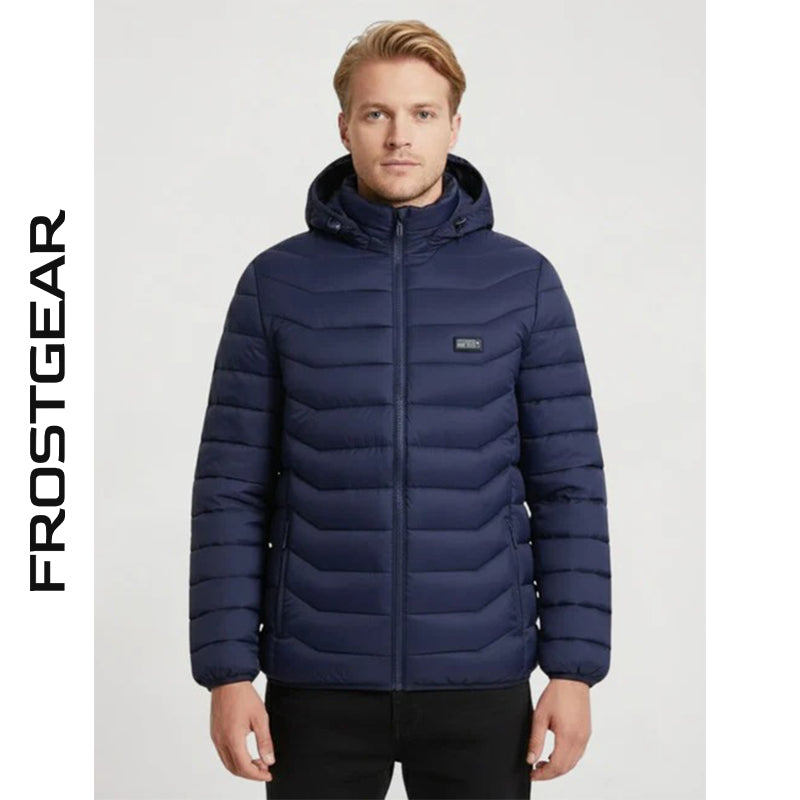 Veste chauffante bleue