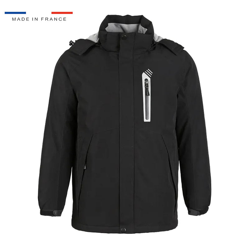 Veste chauffante parka noire