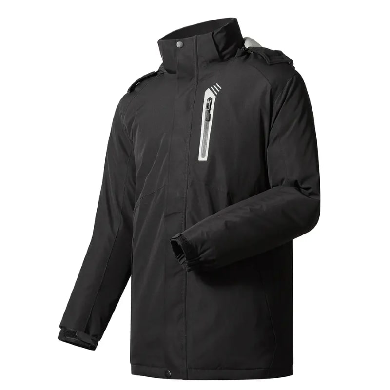 Veste chauffante parka noire