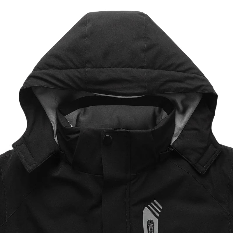Veste chauffante parka noire