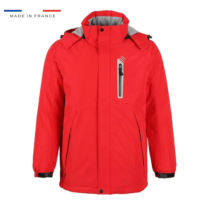 Veste chauffante parka rouge