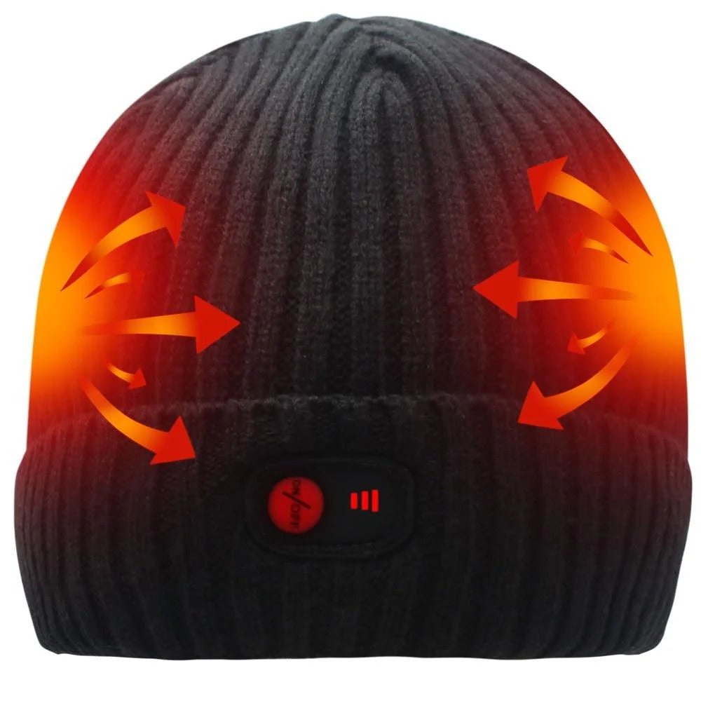 Bonnet chauffant usb noir