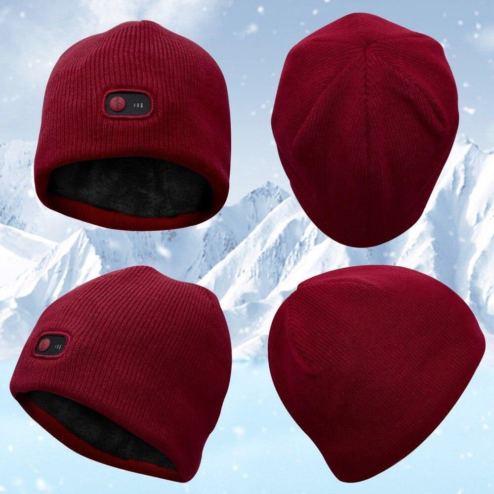 Bonnet chauffant usb rouge