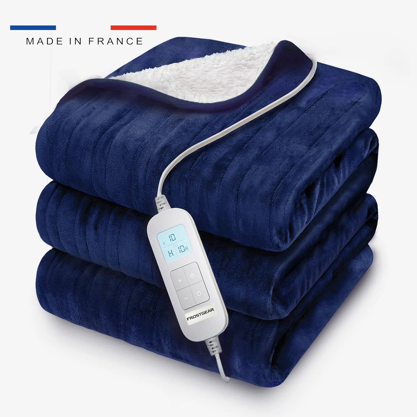 Couverture chauffante double polaire et sherpa