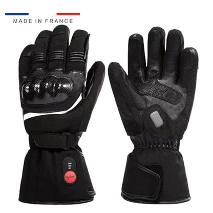 Gants chauffants moto renforcés
