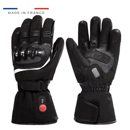 Gants chauffants moto renforcés