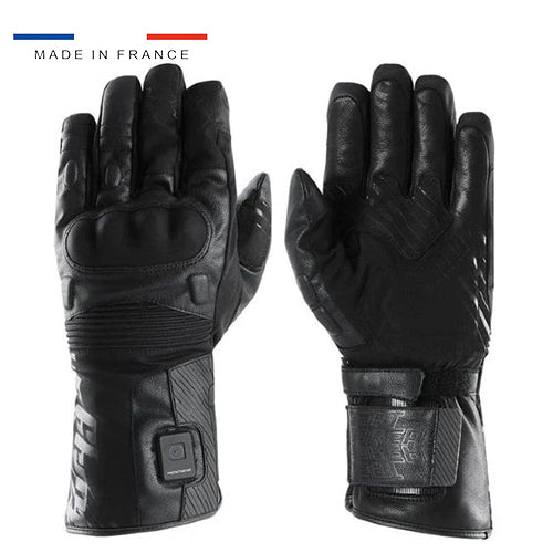 Gants chauffants moto manchette longue