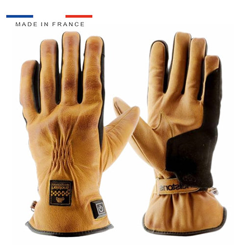 Gants chauffants moto vintage