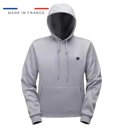Pull chauffant gris
