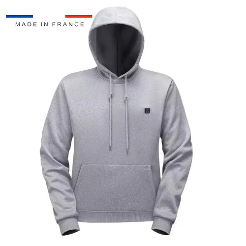Pull chauffant gris