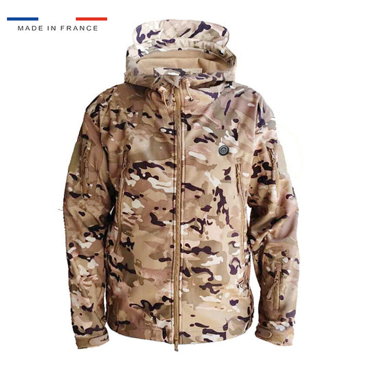 Veste chauffante camouflage