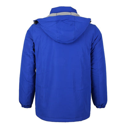 Veste chauffante parka bleue