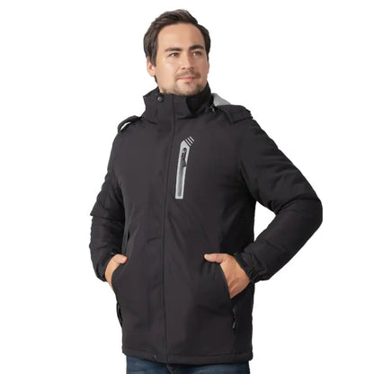 Veste chauffante parka noire