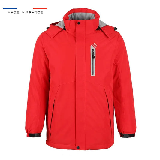 Veste chauffante parka rouge