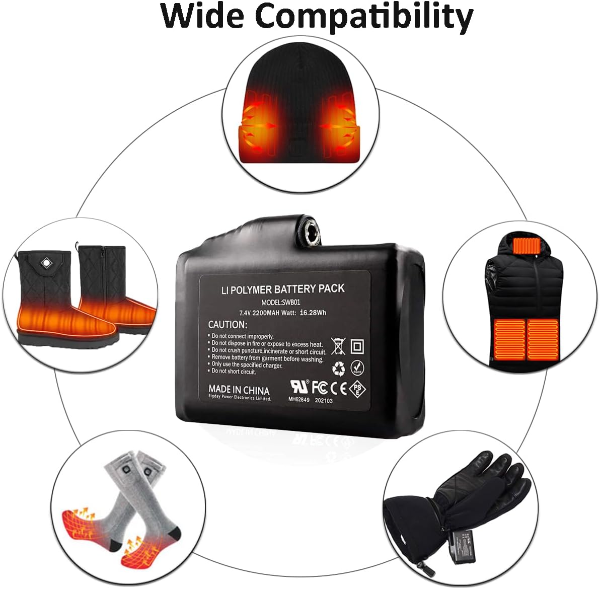 Pack de 2 batteries Li-polymère rechargeables de remplacement