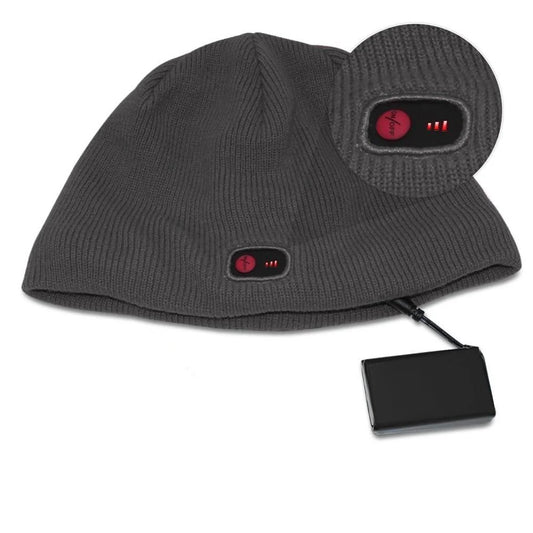 Bonnet chauffant usb gris