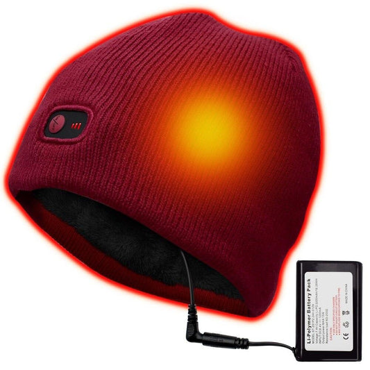 Bonnet chauffant usb rouge