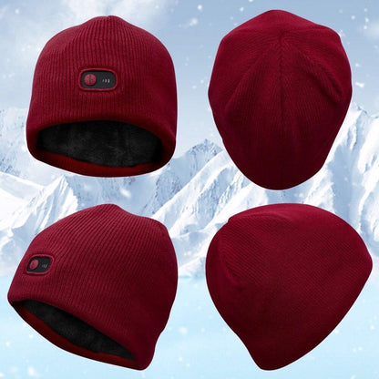 Bonnet chauffant usb rouge