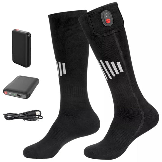 Chaussettes chauffantes rechargeables