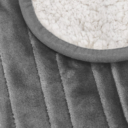 Couverture chauffante double polaire et sherpa