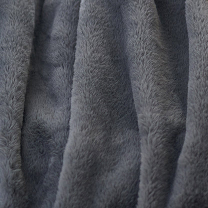 Couverture chauffante de luxe en fausse fourrure
