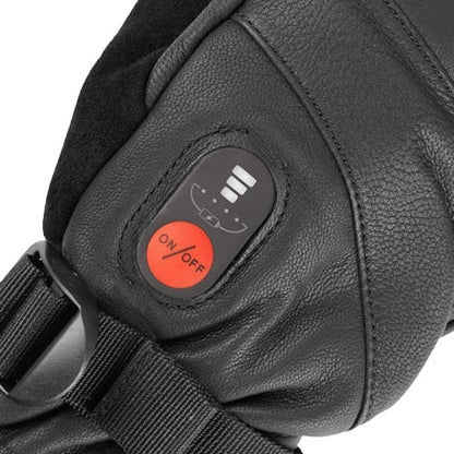 Gants chauffants de ski cuir de chèvre