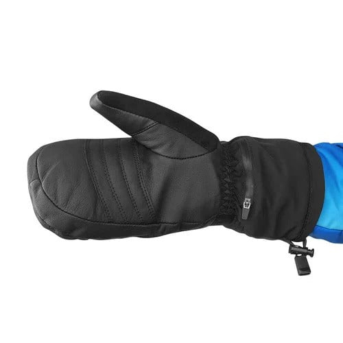 Gants chauffants de ski cuir de chèvre